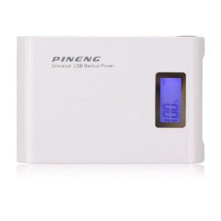 PINENG PN 913 10000mAh External Backup Battery Pack High Capacity Portable Power Bank with Dual USB Ports 6 Extra Connectors LCD Backlight for Android & Apple Devices, Smart Phones, Tablets and other Mobile Devices with DC 5V Input Apple iPad 4,The Ne