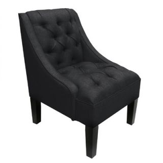 Skyline Furniture Tufted Swoop Armchair 79 1 Color Black
