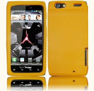 VMG For Motorola Droid RAZR MAXX XT913 XT916 Cell Phone Soft Gel Silicone Skin Case Cover   Orange Cell Phones & Accessories