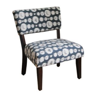 Kinfine Large Ikat Gigi Fabric Slipper Chair K1606 F1197