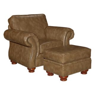 Broyhill® Tahoe Leather Chair and Ottoman 5085 0 5 /3007 86