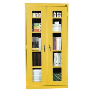 Sandusky Classic Series 36 Clear View Storage Cabinet CA4V361878 Color Yellow