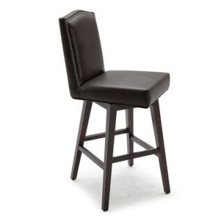 Sunpan Modern Maison 30 Swivel Bar Stool with Cushion 8301 Seat Color Brown