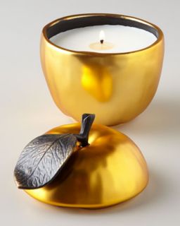 Apple Sculpted Filled Candle   Michael Aram