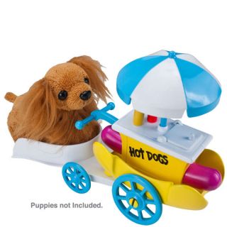Zhu Zhu Pets Puppies Push Along   Hot Dog Cart      Toys