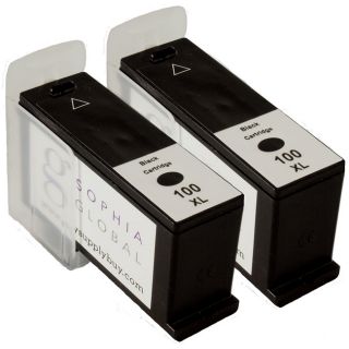 Lexmark 100xl Black Ink Cartridge (remanufactured) (pack Of 2)