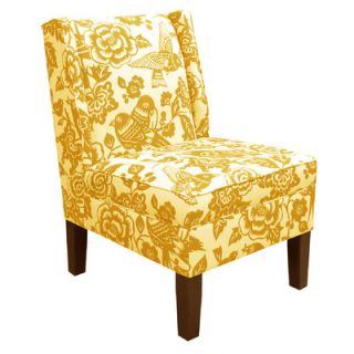 Skyline Furniture Wingback Flower Side Chair 88 1CNRMZ