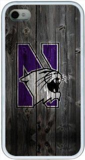 patterncase iphone 4/4s case cover (TPU material) Northwestern Wildcats sport wood background white phone accessories iphone 4/4s hard shell cover Cell Phones & Accessories