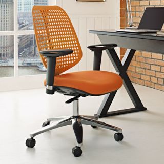 Modway Reverb Premium Mid Back Office Chair with Arms EEI 1173 Color Orange