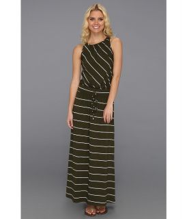 Michael Stars Harlow Stripe Maxi Dress Womens Dress (Brown)