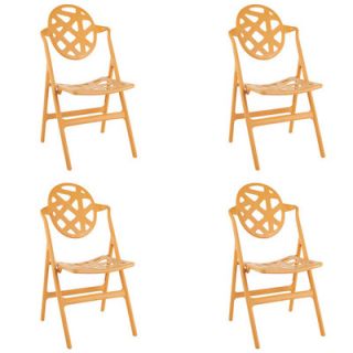 Safavieh Jill Folding Chair FOX3502 SET4 Color Orange