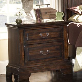 American Woodcrafters Heritage Lodge 2 Drawer Nightstand 6100 420