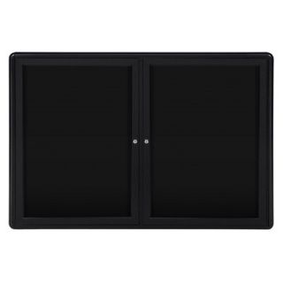 Ghent 34 x 47 2 Door Ovation Letterboard GEX1075 Surface Color Black, Fram