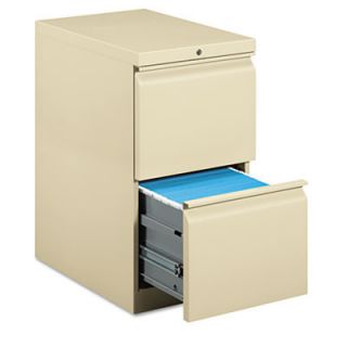 HON Mobile 2 Drawer Efficiencies Pedestal File HON33823RL Finish Putty