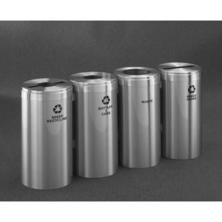 Glaro, Inc. RecyclePro Value Series Quadruple Units Recycling Receptacle 1542
