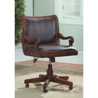 Wildon Home ® Angelina Mid Back Leather Executive Office Chair AN333A