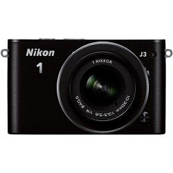 Nikon 1 J3 14.2MP Black Digital Camera with 10 30mm VR Lens Factory Refurbished