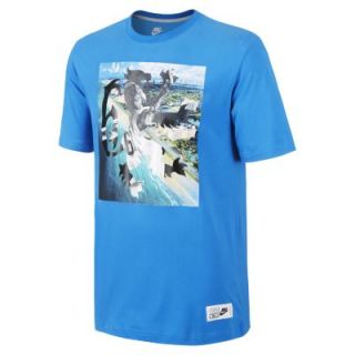 Nike LeBron Miami Lion Mens T Shirt   Light Photo Blue