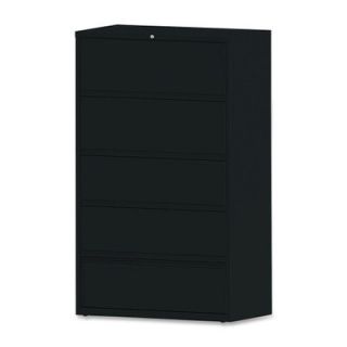 Lorell 5 Drawer Receding  Files 43516 / 43517 Finish Black