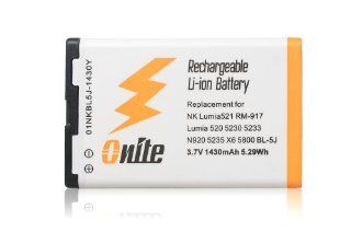 Onite 1430mAh Battery for Nokia Lumia 521 RM 917 for T Mobile Nokia Lumia 520, BL 5J Cell Phones & Accessories