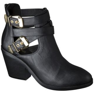 Womens Mossimo Lina Buckle Ankle Boot   Black 8