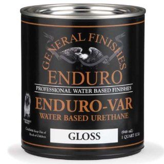 General Finishes Enduro Var Water Based Urethane, Gloss, Gallon   House Paint  