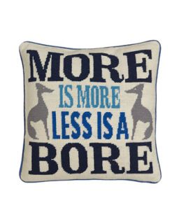 More is More Less is a Bore Pillow   Jonathan Adler