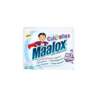 Maalox Chewable Tablets for Kids, Wild Berry   32 ea/ Health & Personal Care