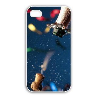 Beautiful Case for iphone4/4s Back Cover with Special Beautiful Pictures New Year Champagne Cell Phones & Accessories