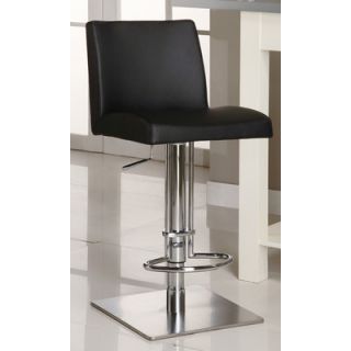Chintaly Adjustable Swivel Bar Stool 0814 AS BLK Color Black