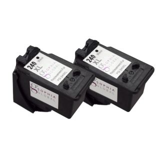 Sophia Global Pg 240xl Remanufactured Black Ink Level Display Cartridge Replacement (pack Of 2)