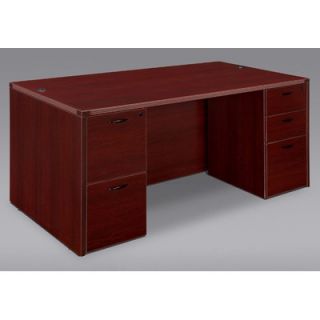 DMi Fairplex Executive Desk Shell Only with Grommet Holes 7005 821 Finish Ma