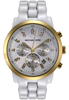 Michael Kors MK5218  Watches,Womens Jet Set Chronograph White Swarovski Crystal White Acrylic, Chronograph Michael Kors Quartz Watches