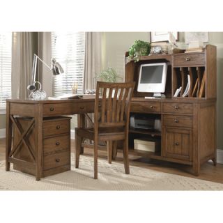 Liberty Furniture Hearthstone L Shape Desk Office Suite LIF2652