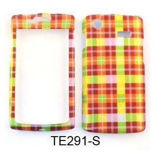 Samsung Captivate i897 Transparent Design, Red/Yellow/Green Plaid Hard Case/Cover/Faceplate/Snap On/Housing/Protector Cell Phones & Accessories