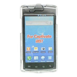 Samsung Captivate I897 Crystal Design Case   Clear Cell Phones & Accessories