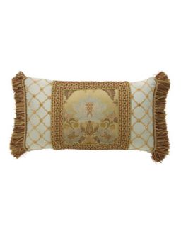 Oblong Pillow with Side Fringe   Dian Austin Couture Home