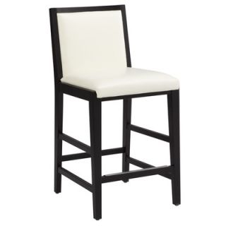 Sunpan Modern Thompson 25.5 Bar Stool with Cushion 3050 Seat Color Ivory