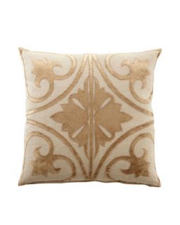 Ivory & Taupe Venice Collection 22Sq. Pillow   Sabira