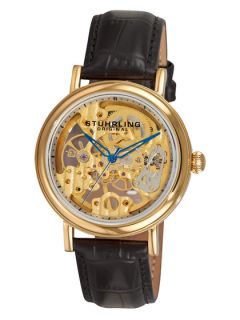 Womens Lady Montague Gold Watch by Stuhrling Original