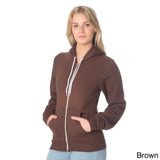 American Apparel American Apparel Unisex Flex Fleece Zip Hoodie Brown Size XXS (0  1)