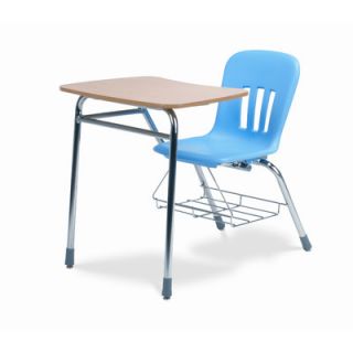 Virco Metaphor Series 31 Plastic Combo Chair Desk N9COBR BLU51 OAK084NAT CHRM