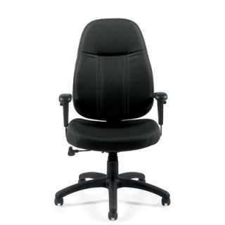 Offices To Go High Back Fabric Office Chair with Arms OTG11652B/G Fabric Black