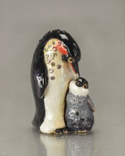 Marlow and Olive Penguins Mini Figurine   Jay Strongwater