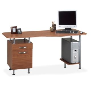 Mayline Desk Workstation, Box/File, 63x28 3/4x29, Medium Cherry MLN905MEC