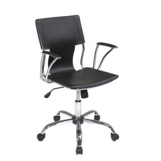 Ave Six Mid Back Avenue 6 Dorado Office Chair DOR26 Fabric Black