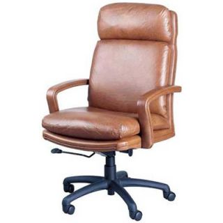 High Point Furniture High Back Leather Executive Chair with Spider Base 101