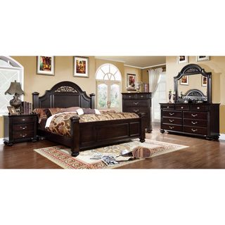 Furniture Of America Grande 4 piece Dark Walnut Bedroom Set