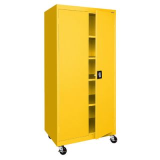 Sandusky Transport 30 Mobile Storage Cabinet TA4R302466 Finish Yellow
