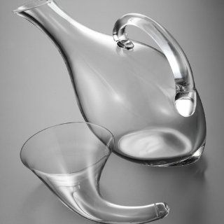 Eisch Wine Funnel for Duck Decanters Glass Funnel For Wine Kitchen & Dining